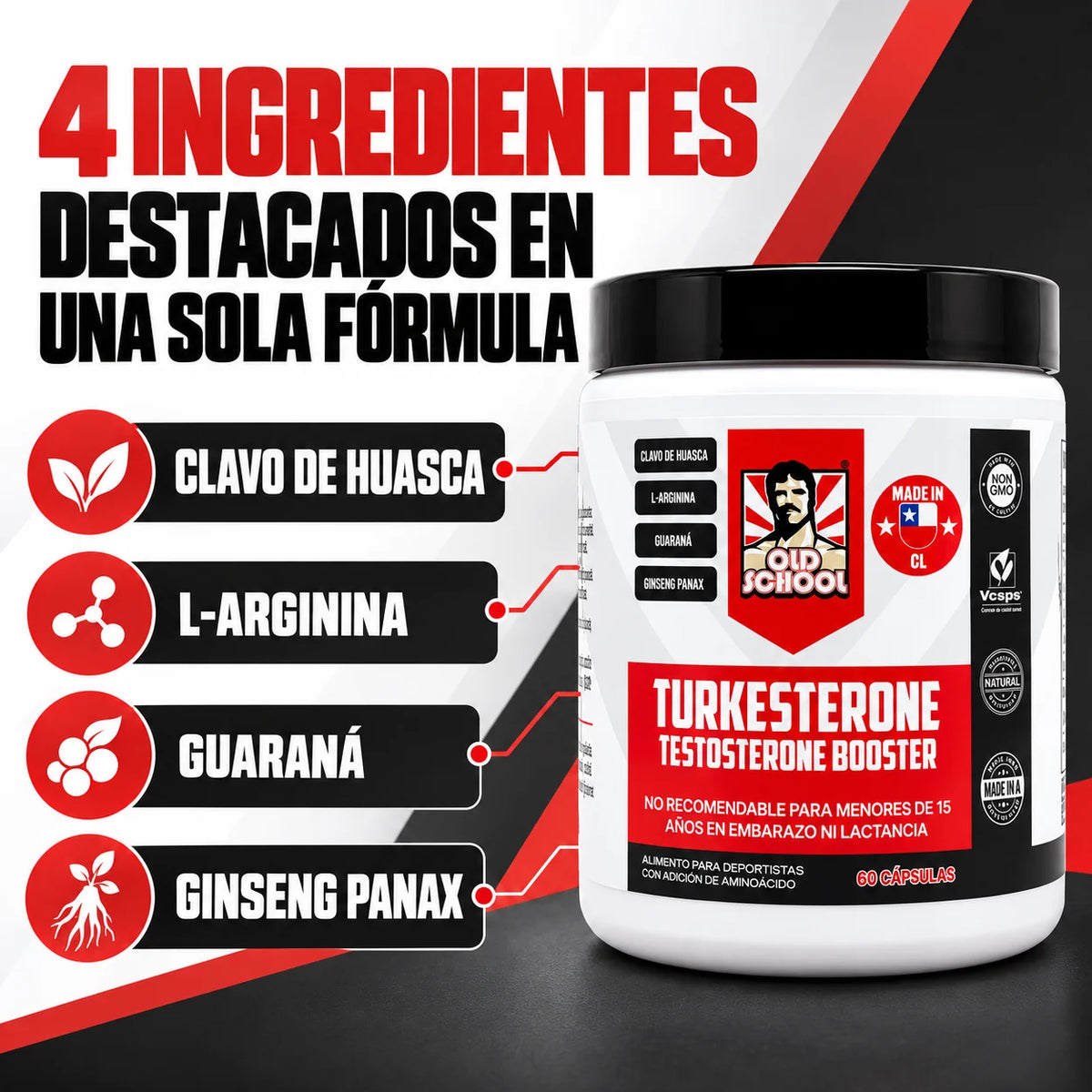 TURKESTERONE – Para hombres que quieren volver a sentirse fuertes y activos