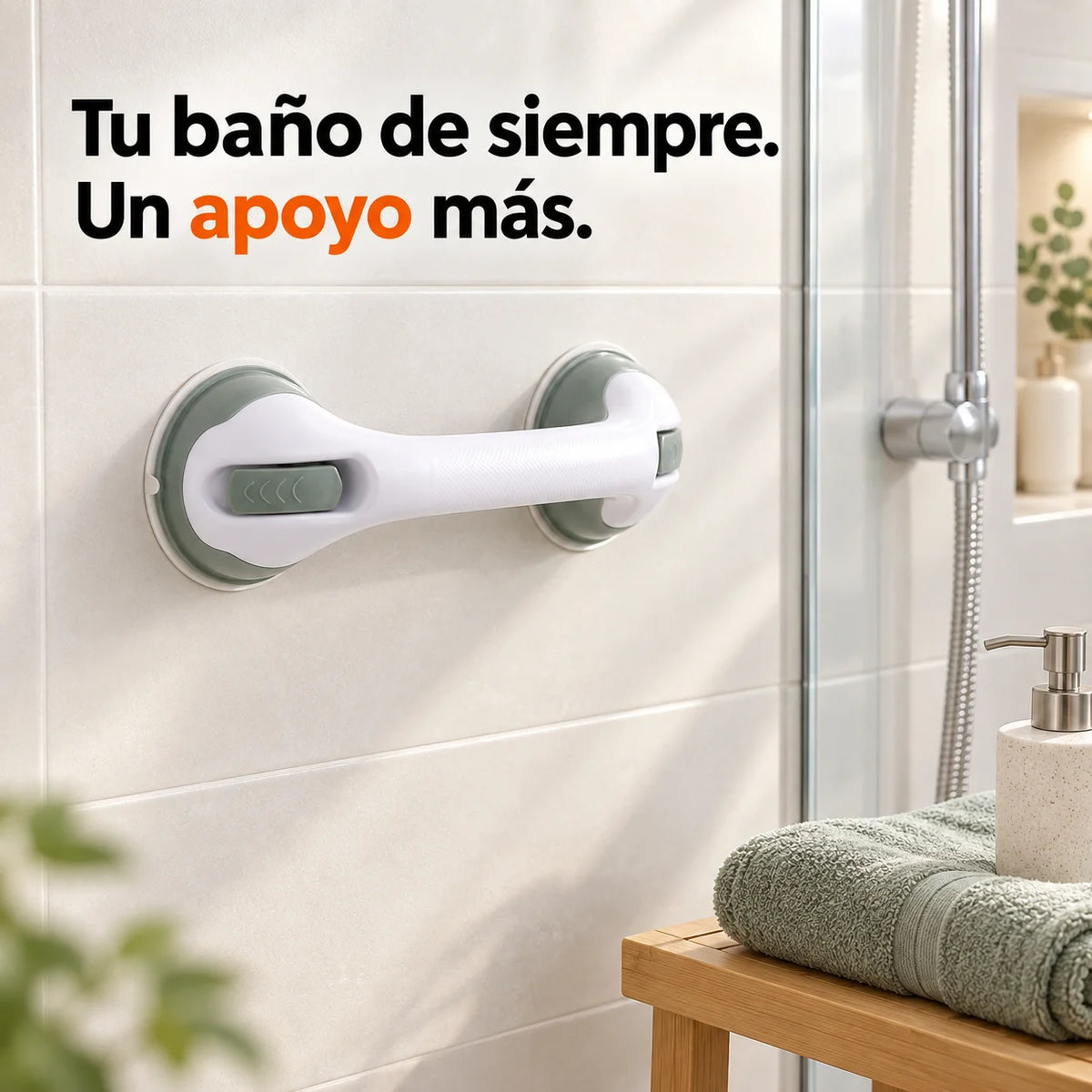 SafeGrip - Barra de Seguridad Antideslizante para Ducha